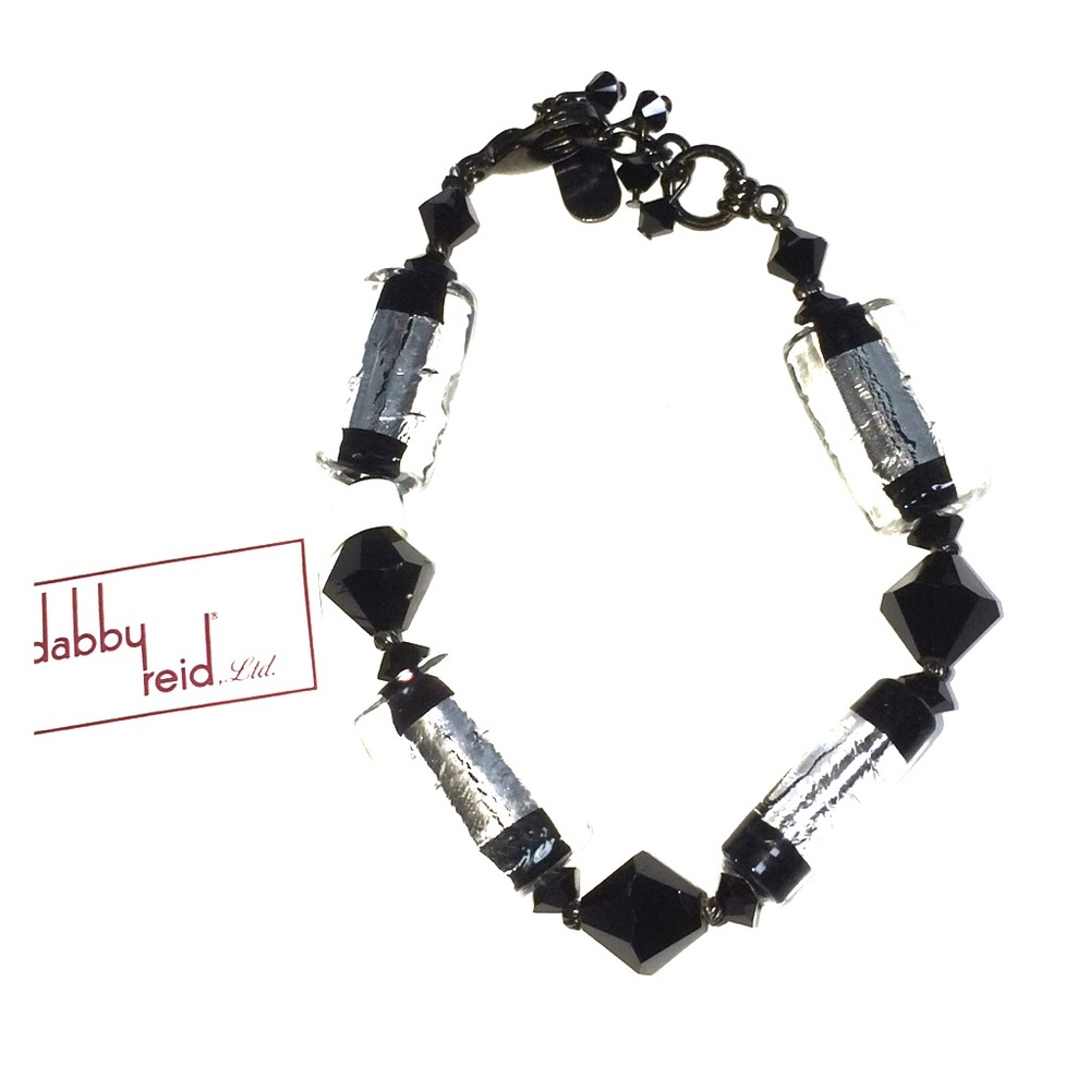 Dabby Reid Lampwork Hematite Bracelet